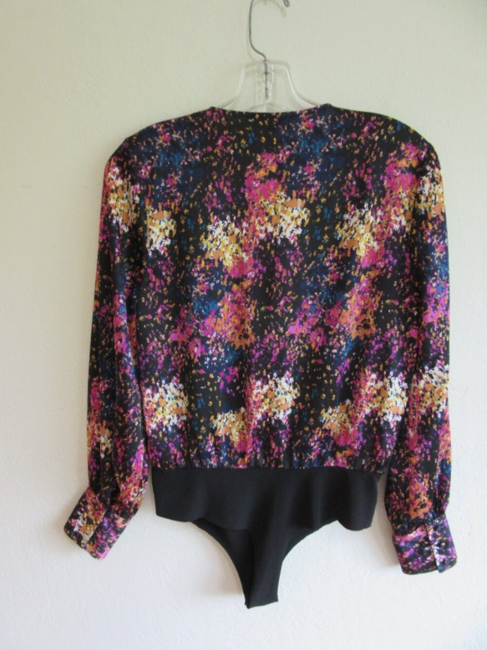 Bar III Multicolor S Bodysuit Long Sleeve Blouse New - Picture 2 of 4